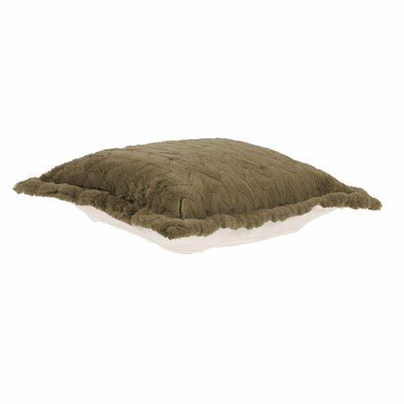 HOWARD ELLIOTT Puff Ottoman Cover Faux Fur Angora Moss - Cover Only C310-1091